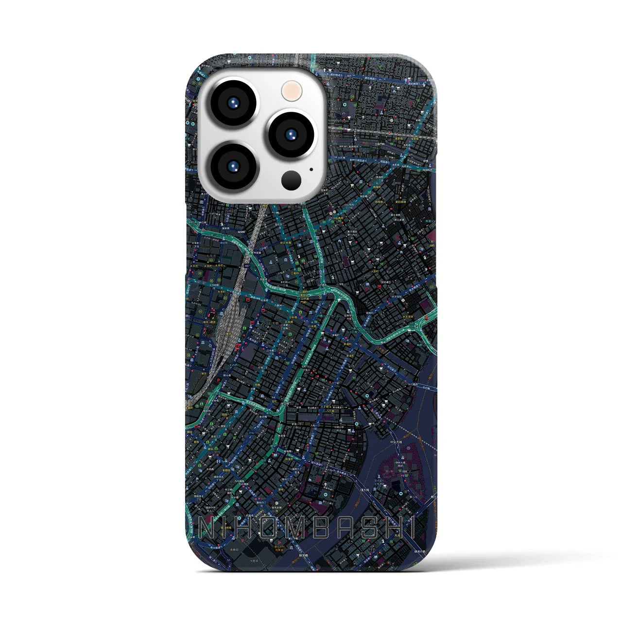 【日本橋(東京都)】地図柄iPhoneケース(バックカバータイプ)