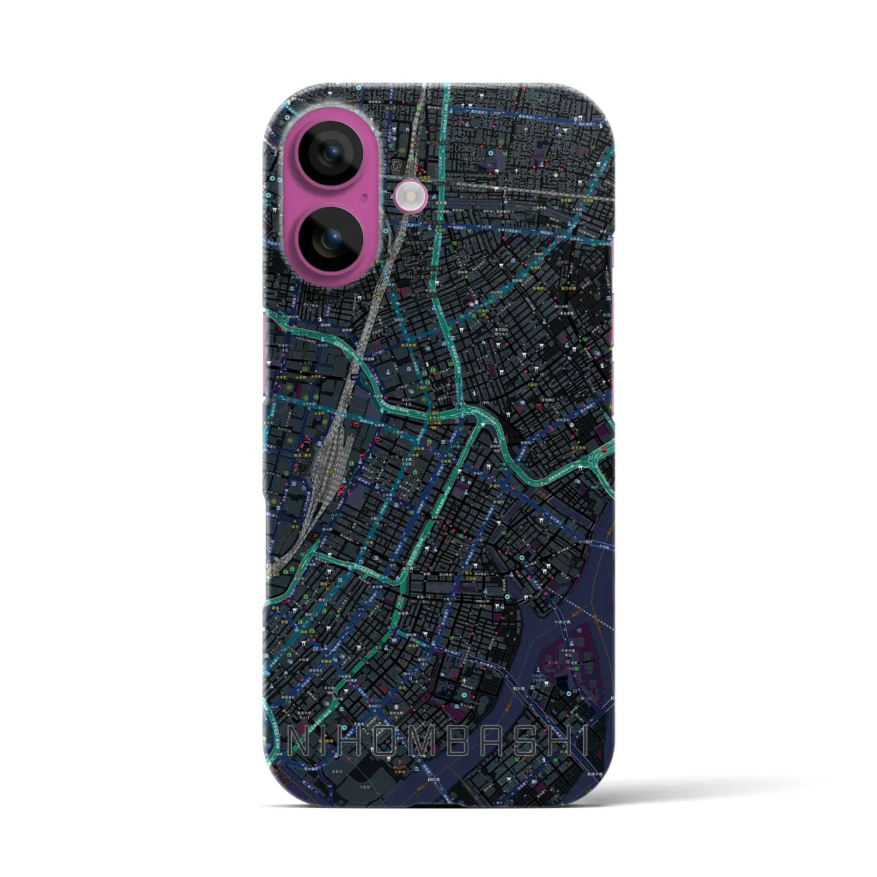 【日本橋(東京都)】地図柄iPhoneケース(バックカバータイプ)