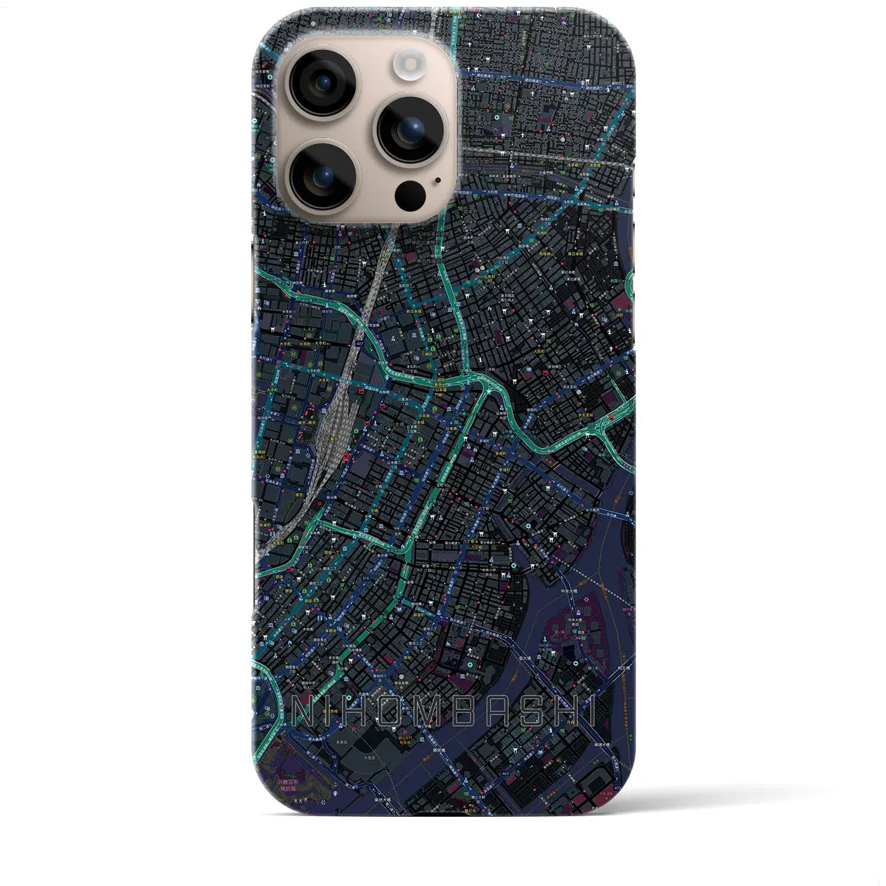 【日本橋(東京都)】地図柄iPhoneケース(バックカバータイプ)