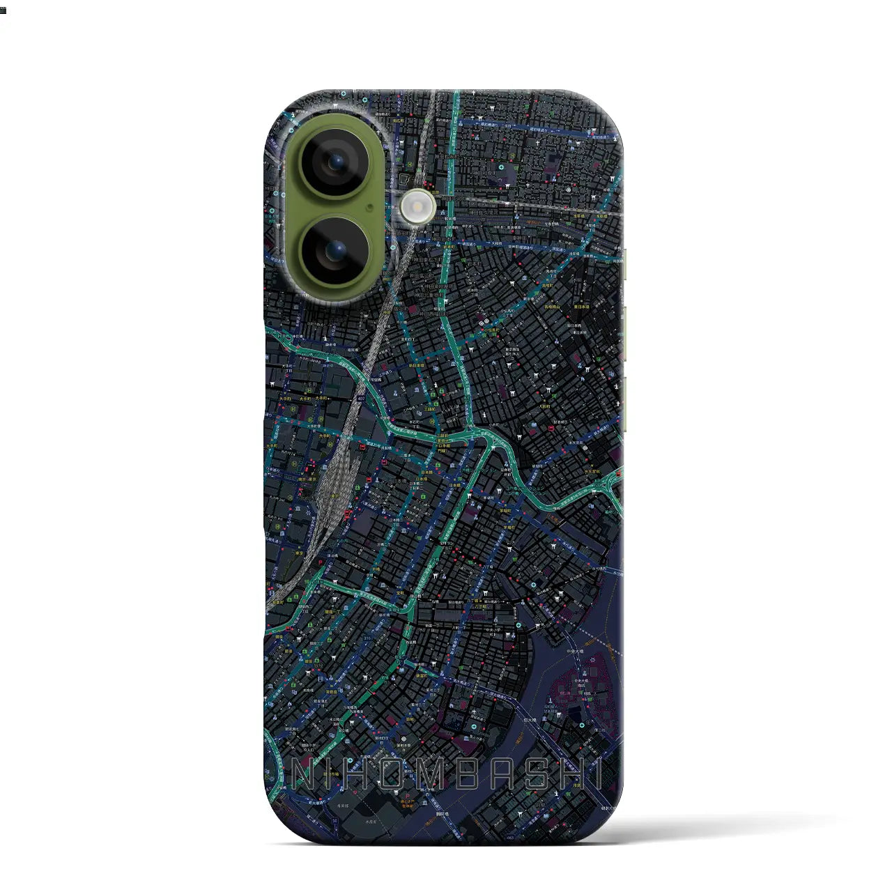 【日本橋(東京都)】地図柄iPhoneケース(バックカバータイプ)