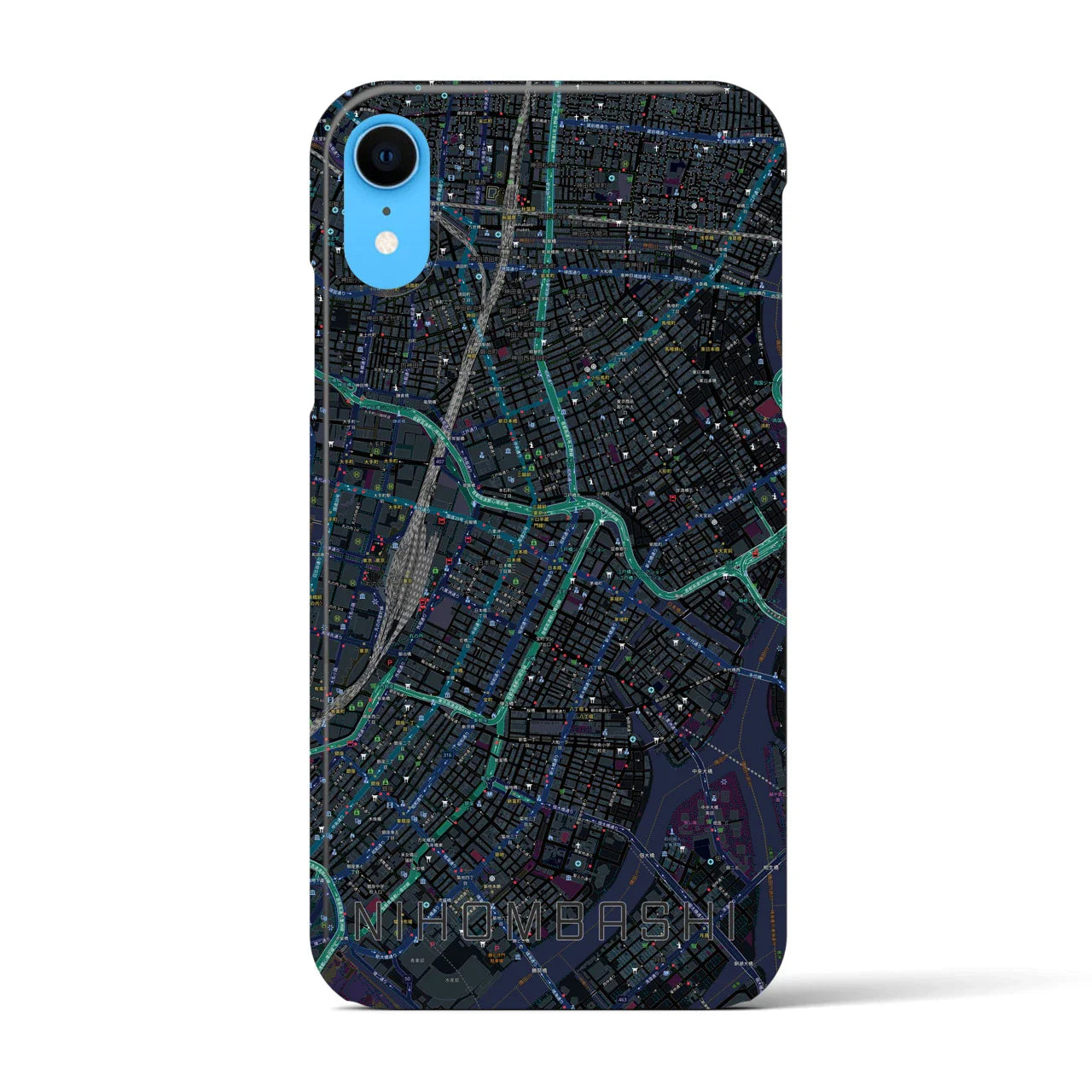 【日本橋(東京都)】地図柄iPhoneケース(バックカバータイプ)