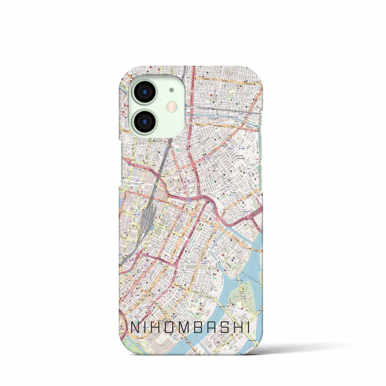 【日本橋(東京都)】地図柄iPhoneケース(バックカバータイプ)