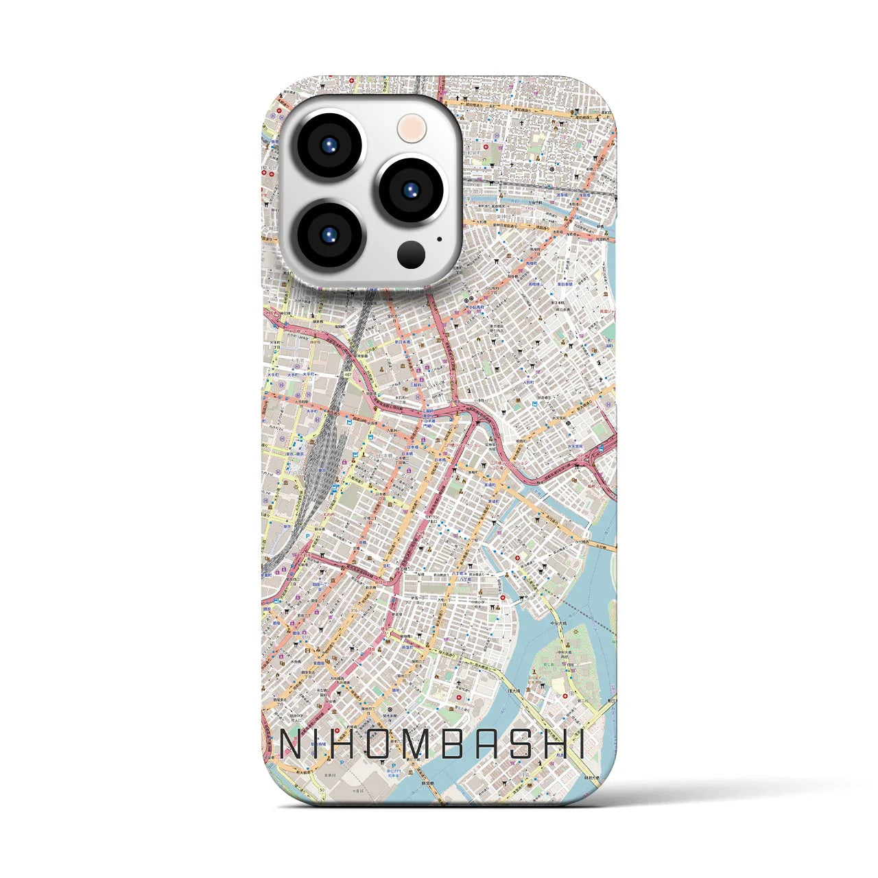 【日本橋(東京都)】地図柄iPhoneケース(バックカバータイプ)