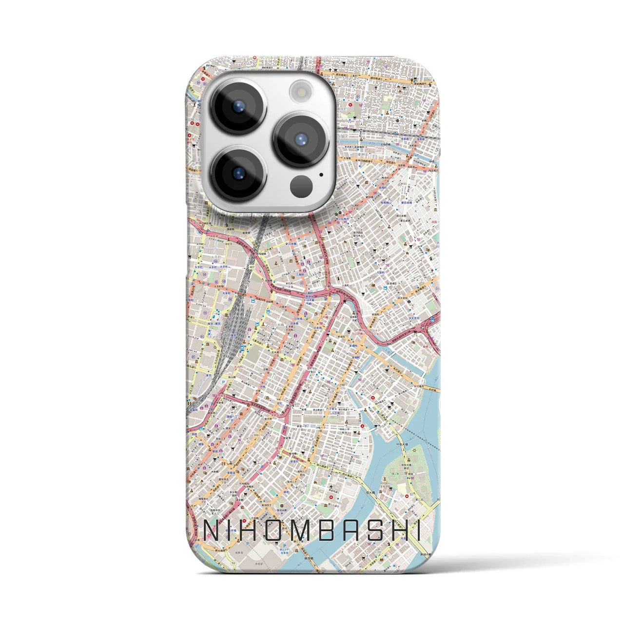 【日本橋(東京都)】地図柄iPhoneケース(バックカバータイプ)