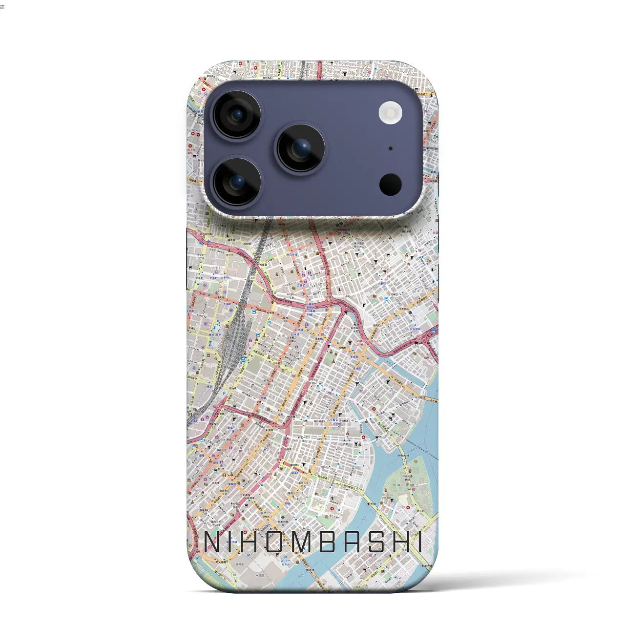 【日本橋(東京都)】地図柄iPhoneケース(バックカバータイプ)