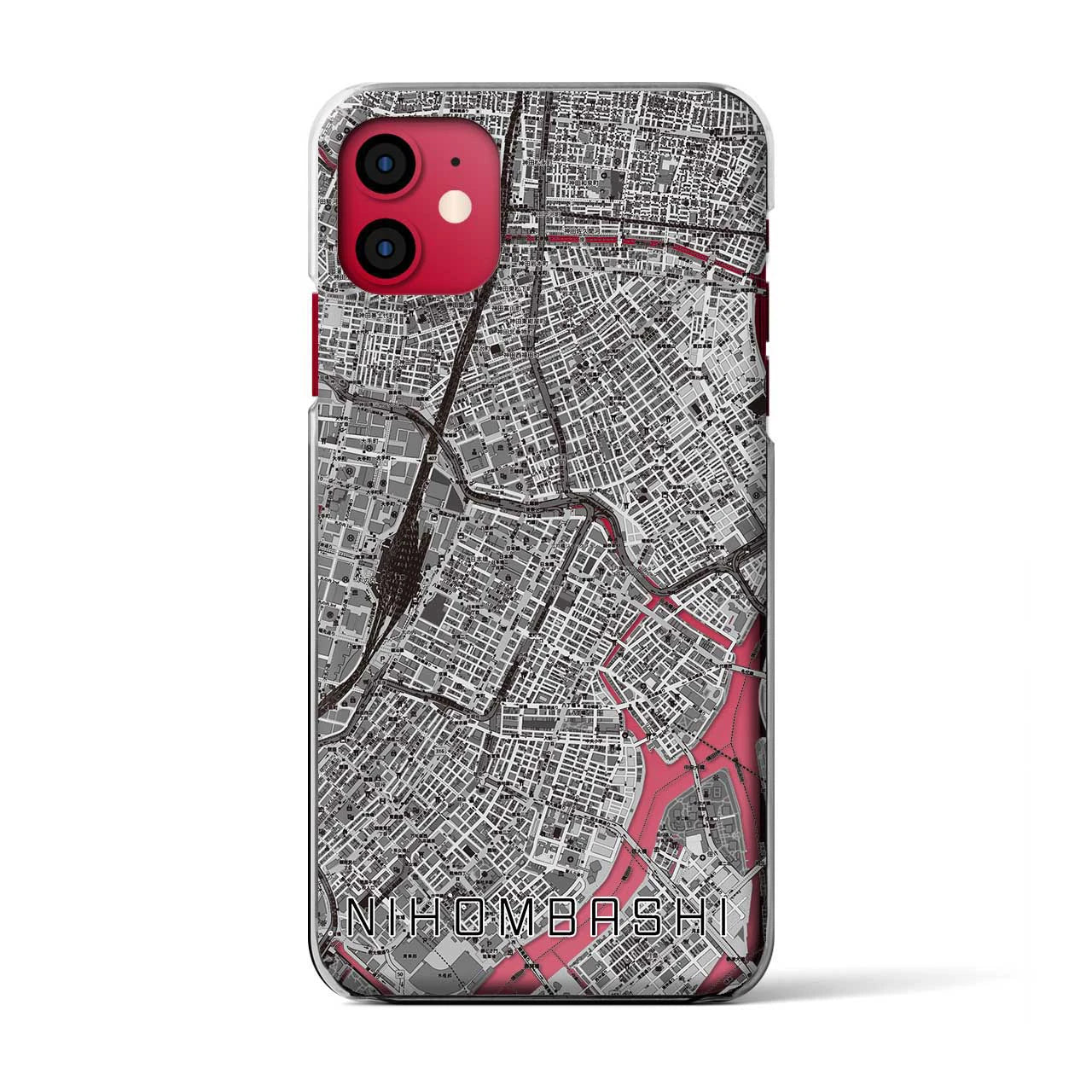 【日本橋(東京都)】地図柄iPhoneケース(クリアタイプ)