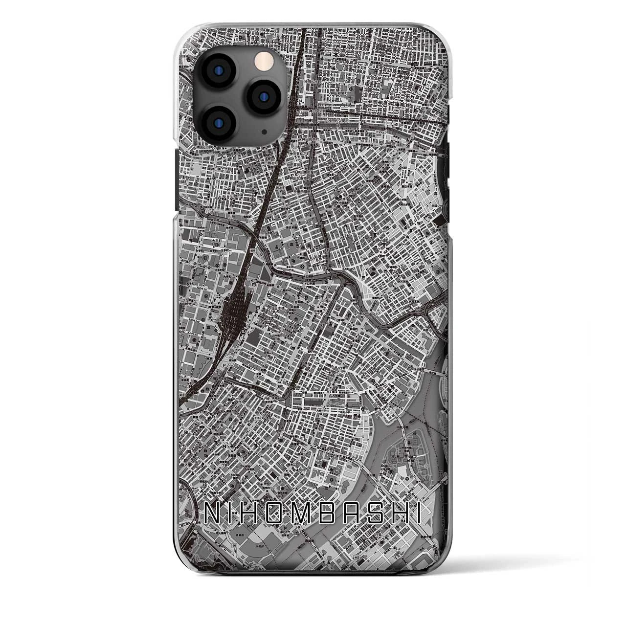 【日本橋(東京都)】地図柄iPhoneケース(クリアタイプ)
