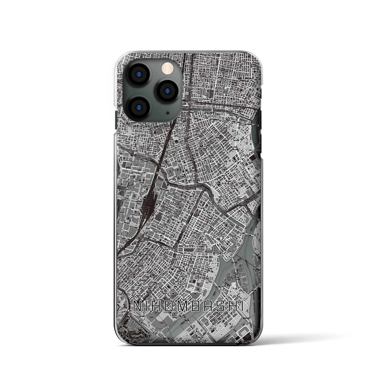 【日本橋(東京都)】地図柄iPhoneケース(クリアタイプ)