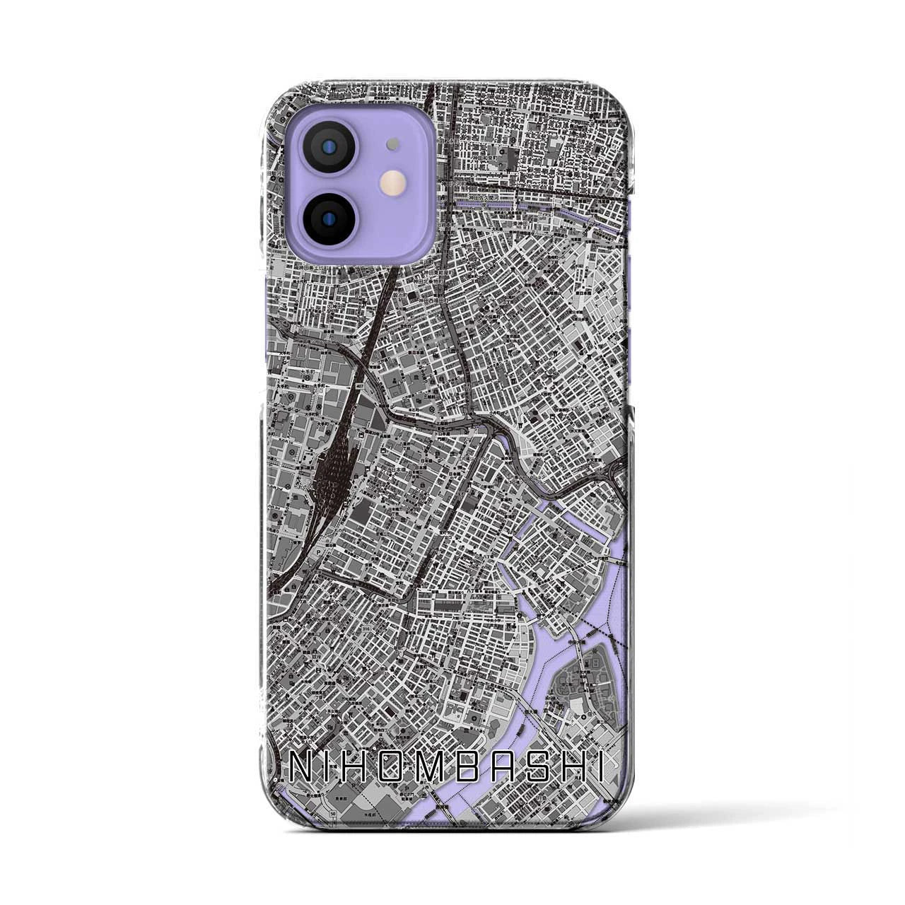 【日本橋(東京都)】地図柄iPhoneケース(クリアタイプ)