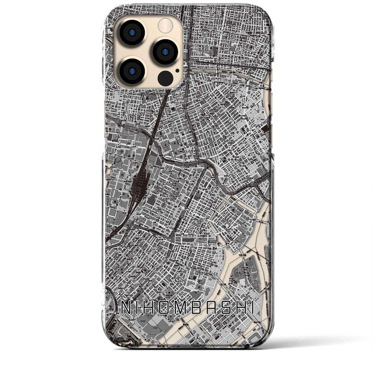 【日本橋(東京都)】地図柄iPhoneケース(クリアタイプ)