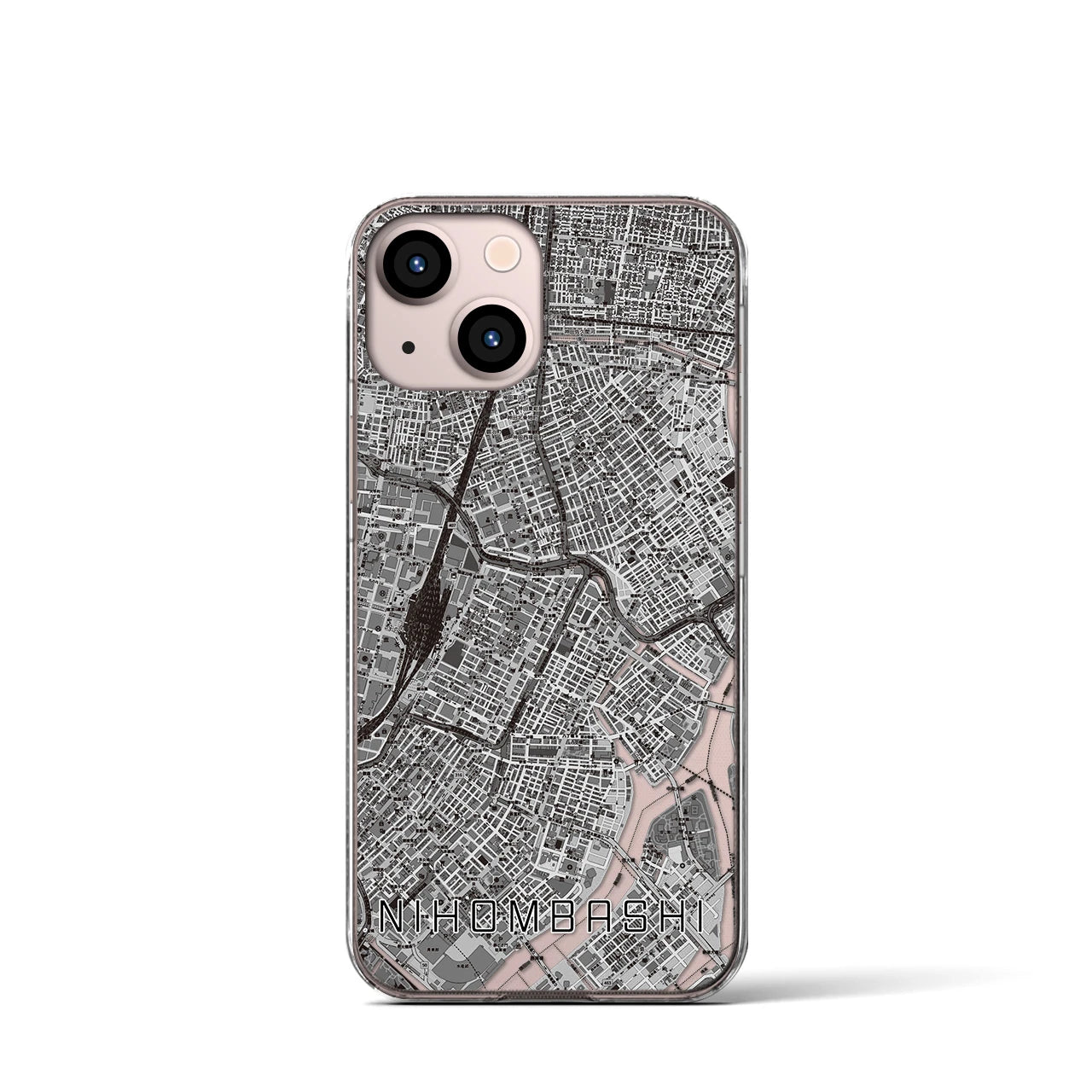 【日本橋(東京都)】地図柄iPhoneケース(クリアタイプ)