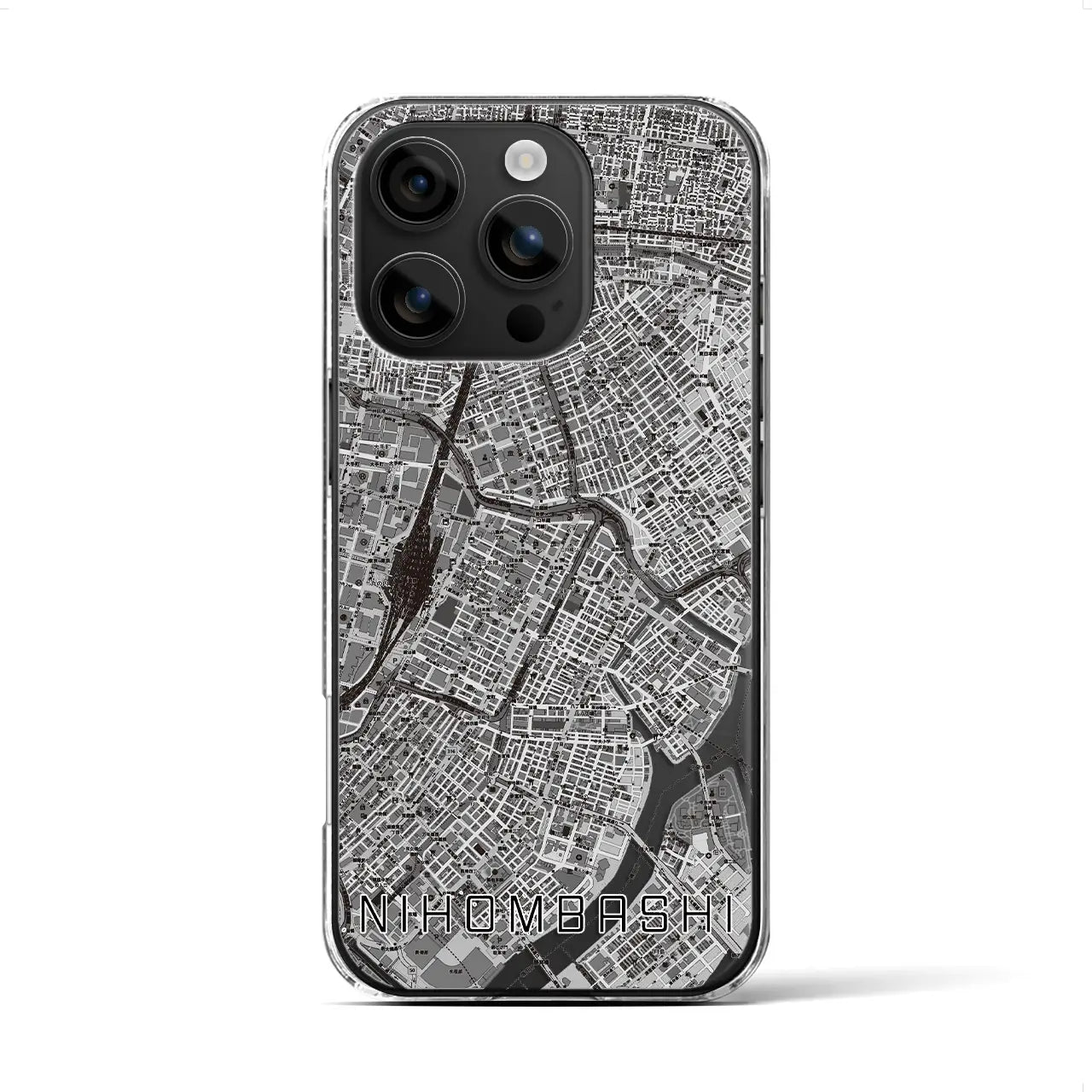 【日本橋(東京都)】地図柄iPhoneケース(クリアタイプ)