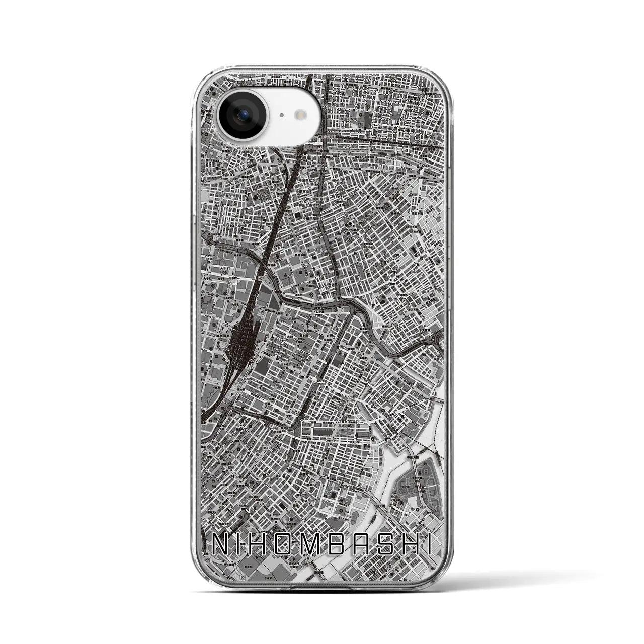 【日本橋(東京都)】地図柄iPhoneケース(クリアタイプ)