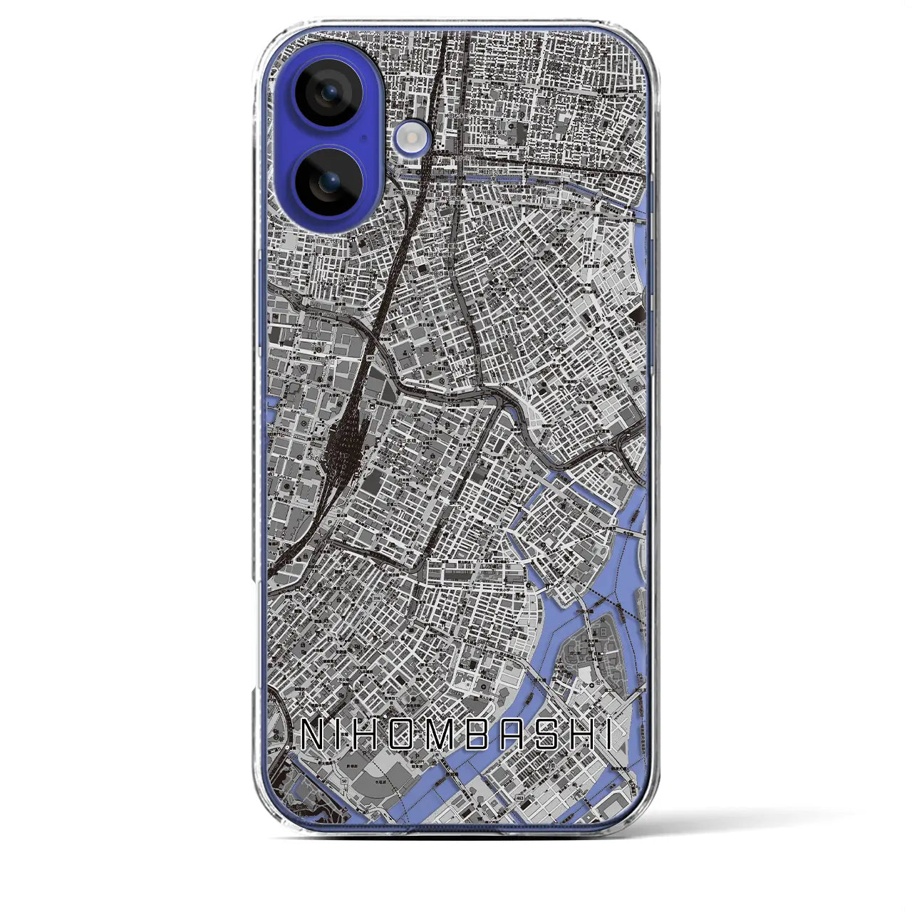 【日本橋(東京都)】地図柄iPhoneケース(クリアタイプ)