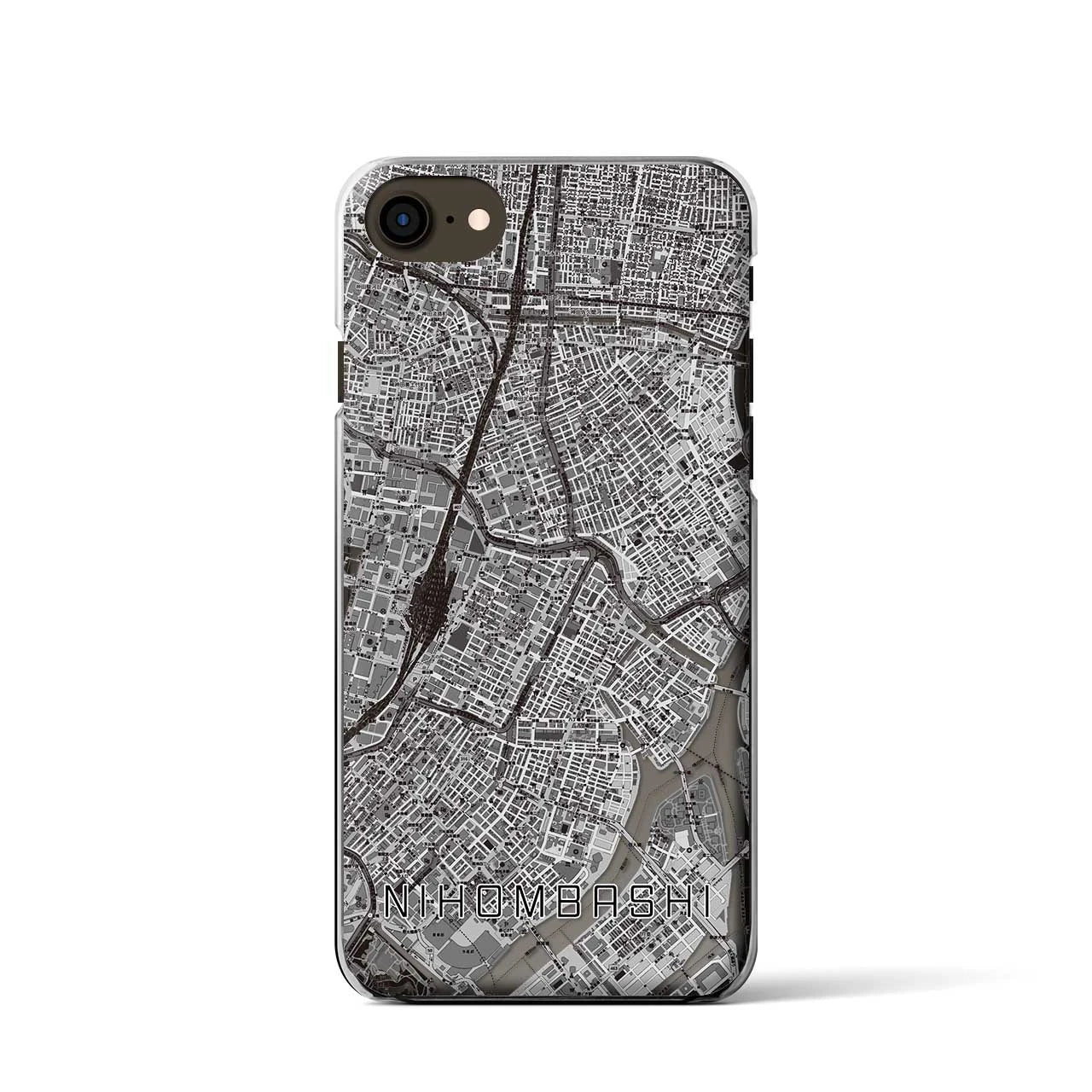 【日本橋(東京都)】地図柄iPhoneケース(クリアタイプ)