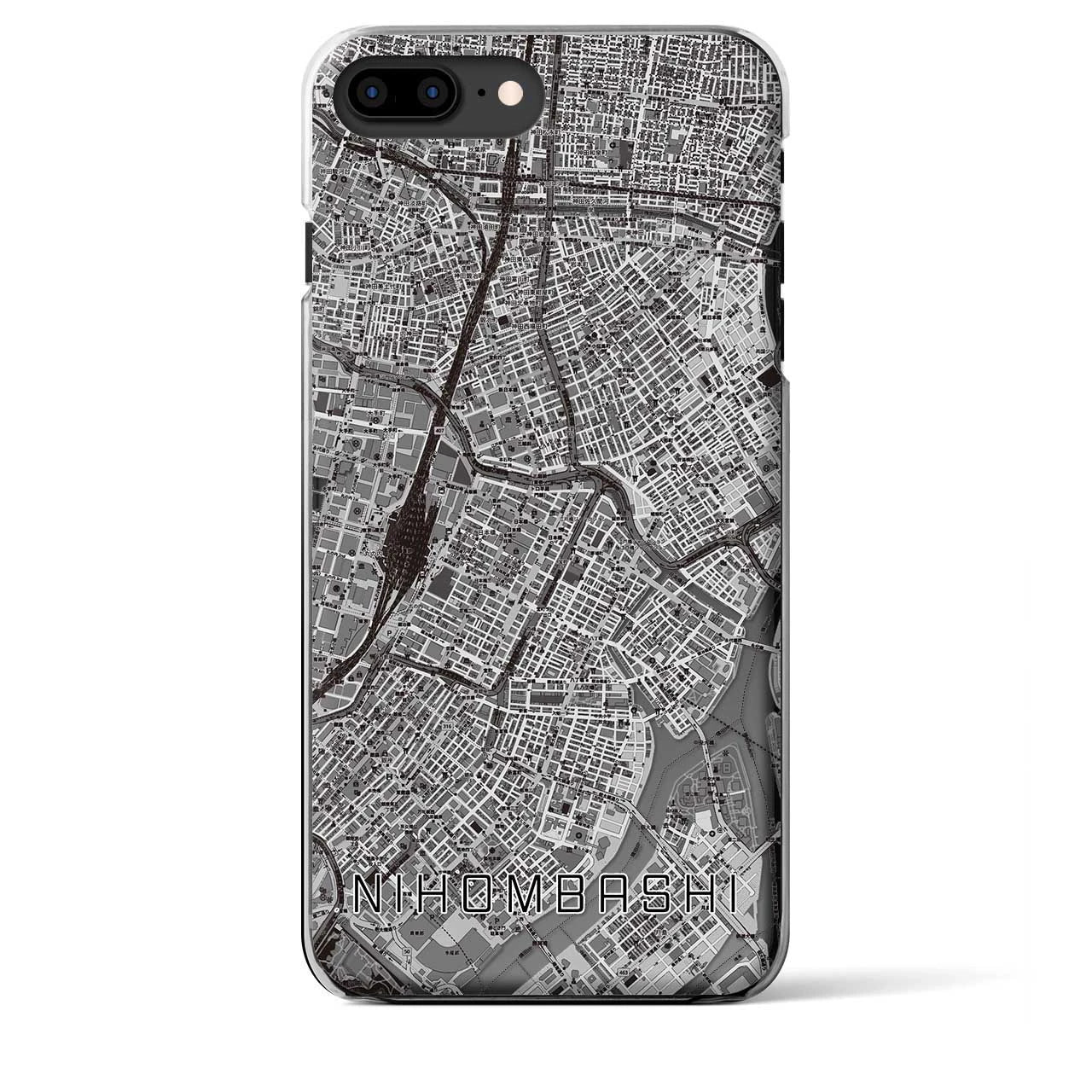 【日本橋(東京都)】地図柄iPhoneケース(クリアタイプ)