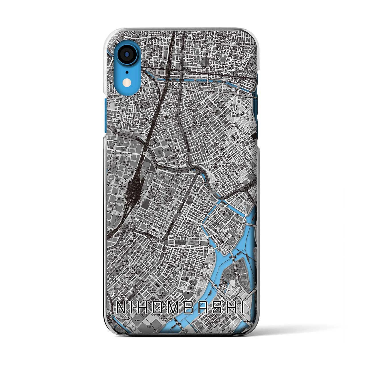 【日本橋(東京都)】地図柄iPhoneケース(クリアタイプ)