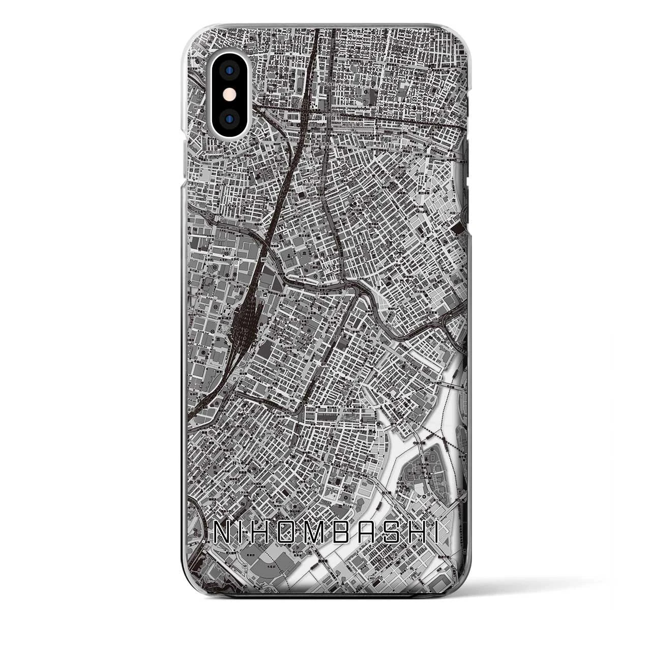 【日本橋(東京都)】地図柄iPhoneケース(クリアタイプ)