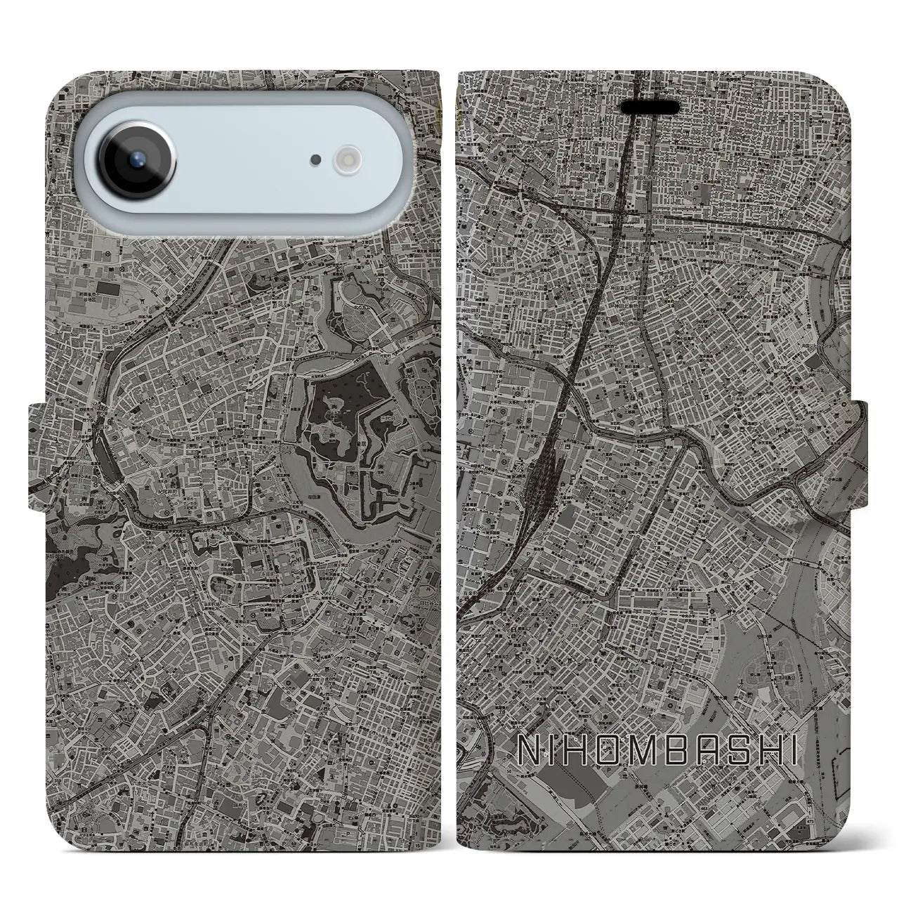 【日本橋(東京都)】地図柄iPhoneケース(手帳タイプ)