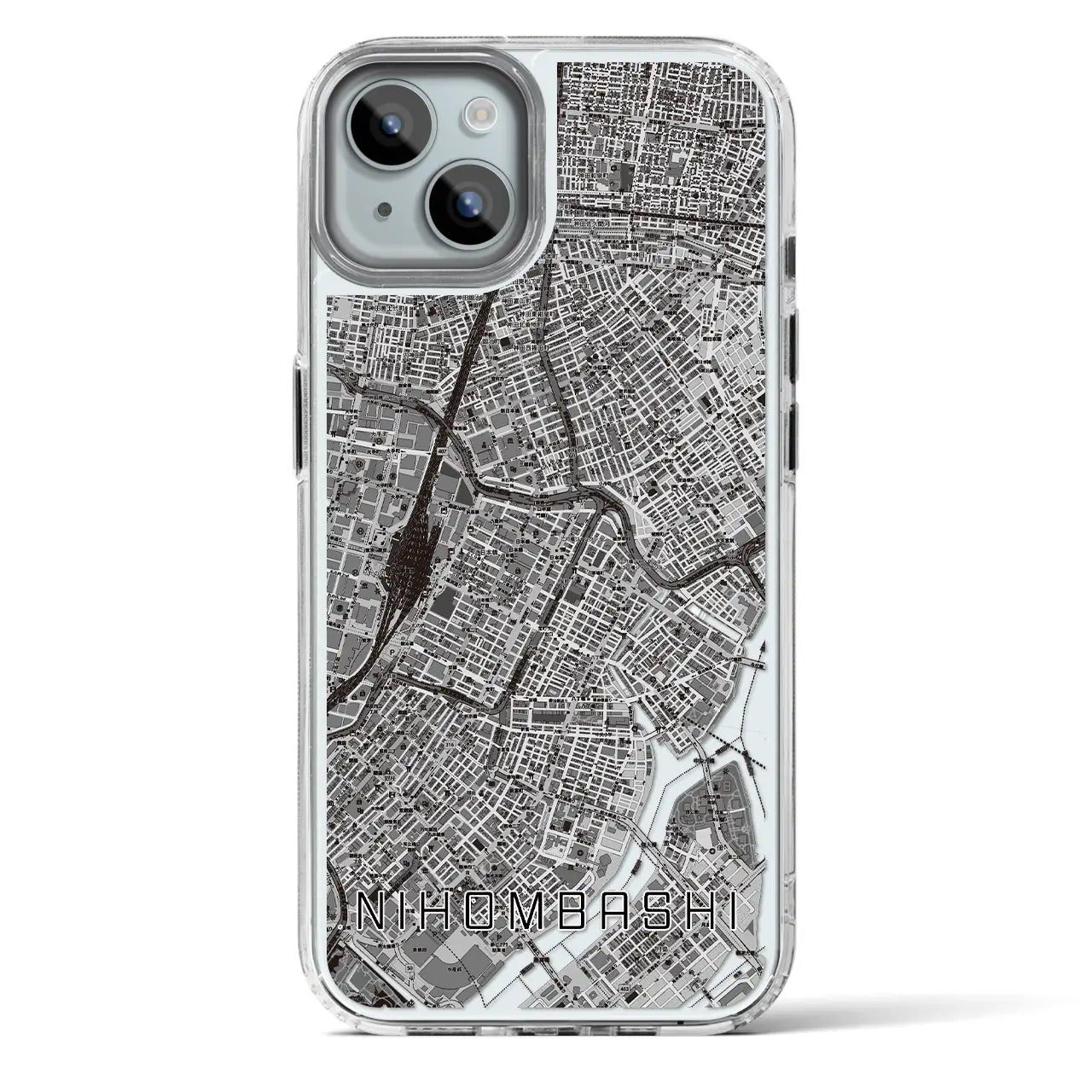 【日本橋(東京都)】地図柄iPhoneケース(MagSafeタイプ)