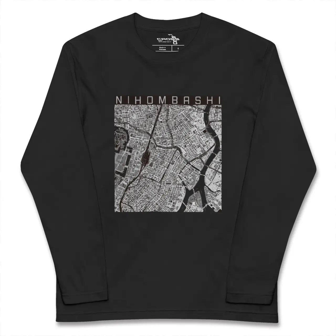 【日本橋(東京都)】地図柄ロングスリーブTシャツ