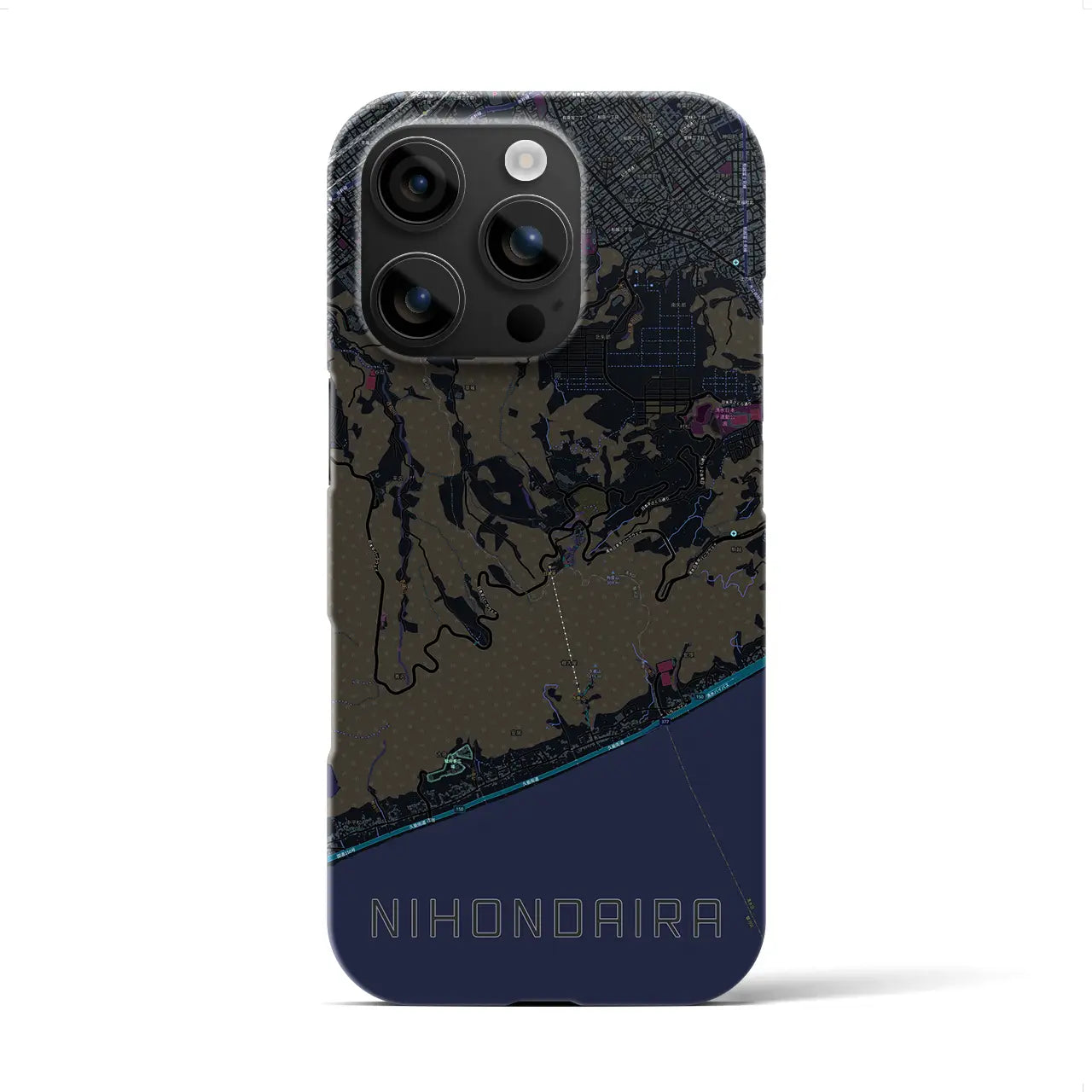 【日本平(静岡県)】地図柄iPhoneケース(バックカバータイプ)