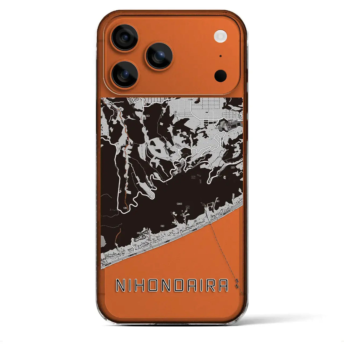 【日本平(静岡県)】地図柄iPhoneケース(クリアタイプ)