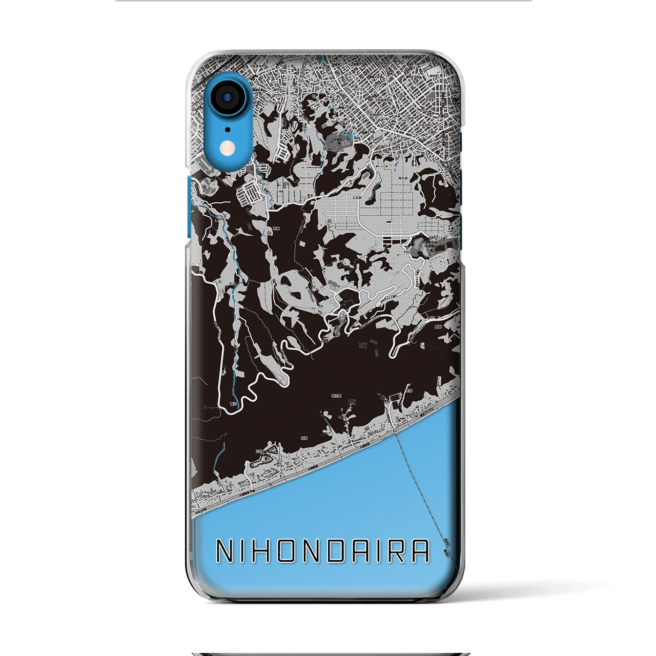 【日本平(静岡県)】地図柄iPhoneケース(クリアタイプ)