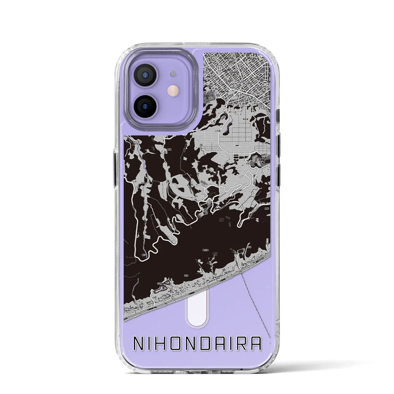 【日本平(静岡県)】地図柄iPhoneケース(MagSafeタイプ)