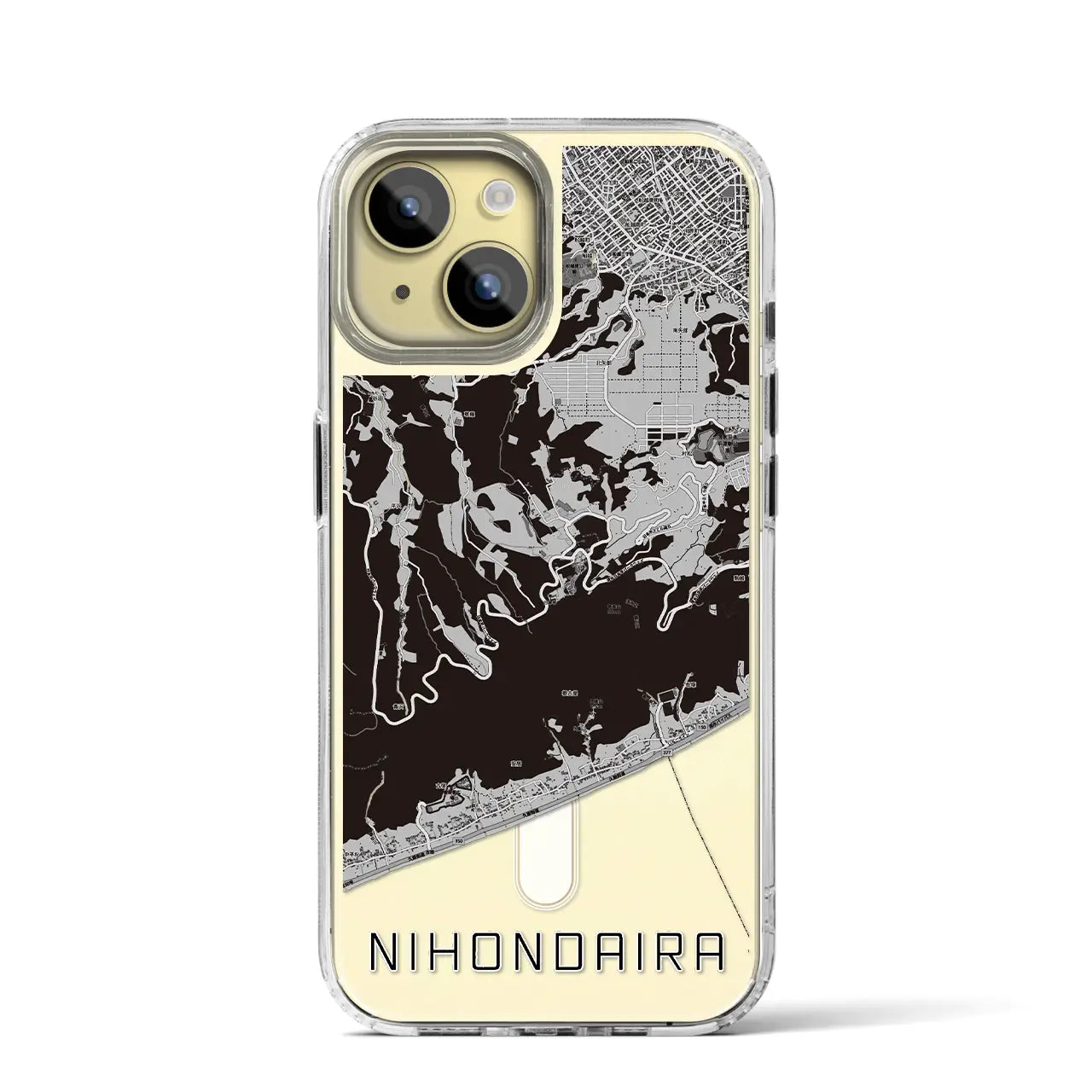 【日本平(静岡県)】地図柄iPhoneケース(MagSafeタイプ)