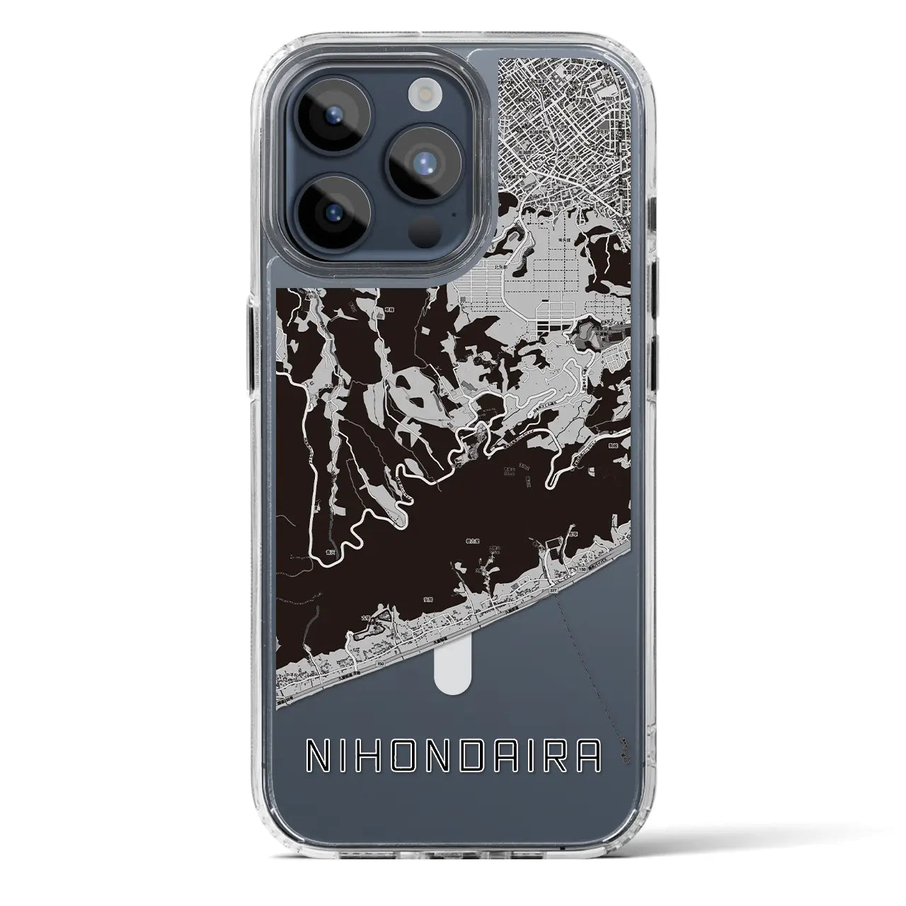 【日本平(静岡県)】地図柄iPhoneケース(MagSafeタイプ)