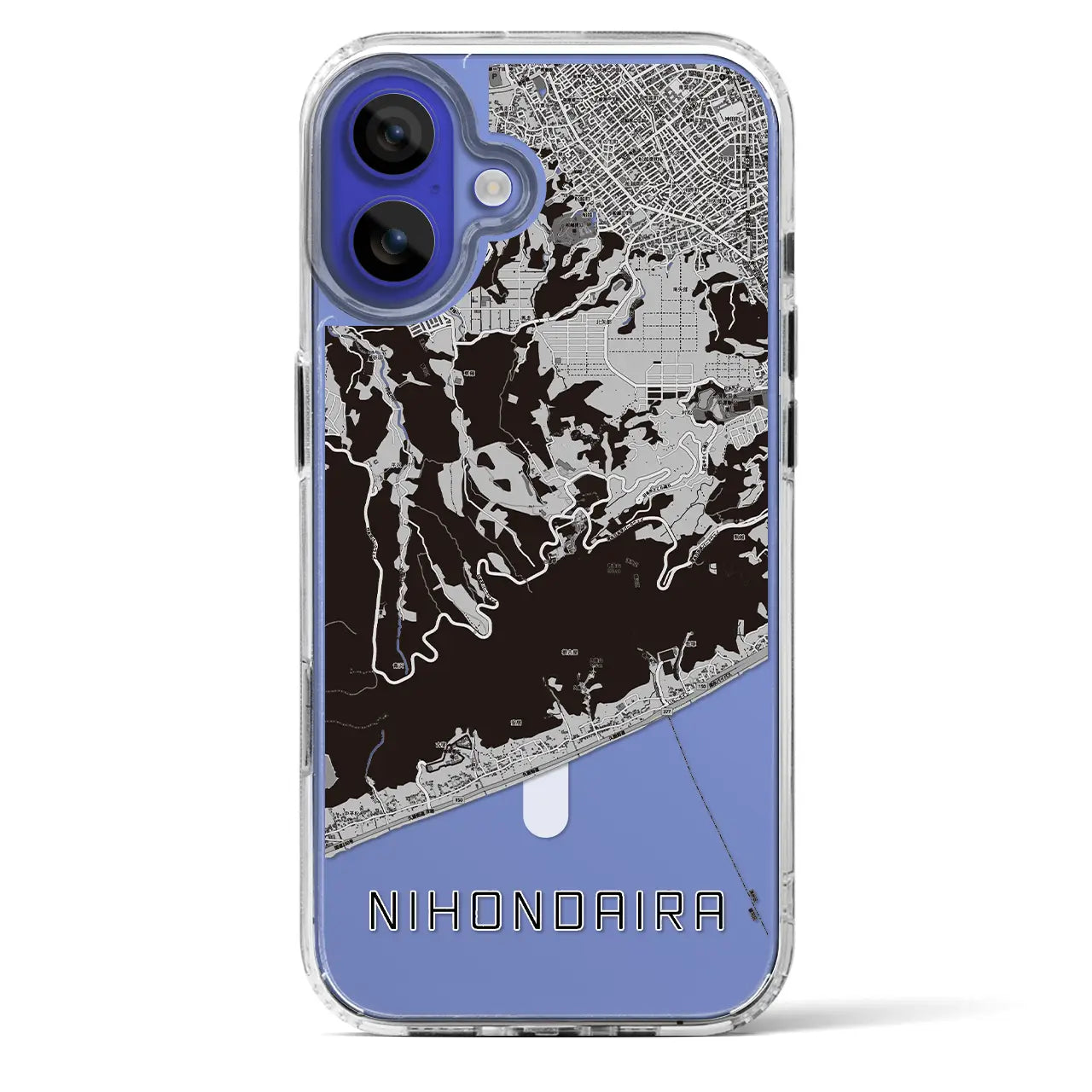 【日本平(静岡県)】地図柄iPhoneケース(MagSafeタイプ)