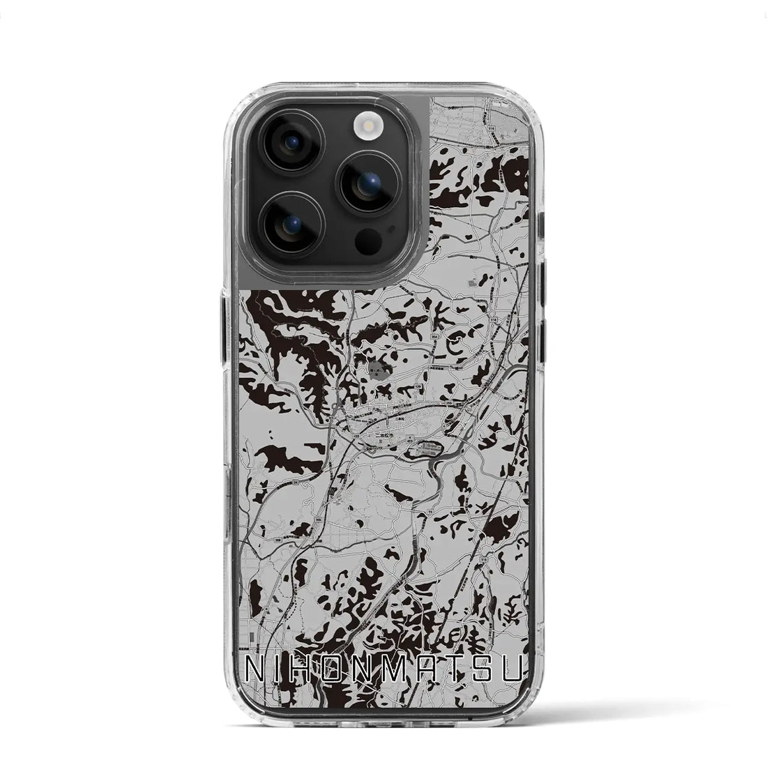 【二本松(福島県)】地図柄iPhoneケース(MagSafeタイプ)