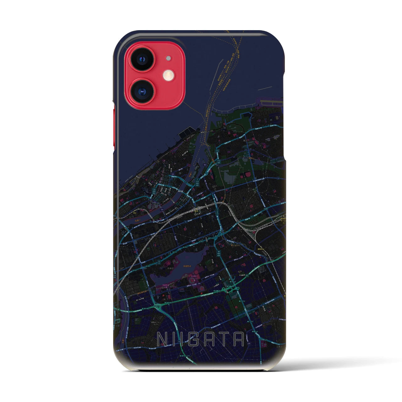 【新潟(新潟県)】地図柄iPhoneケース(バックカバータイプ)