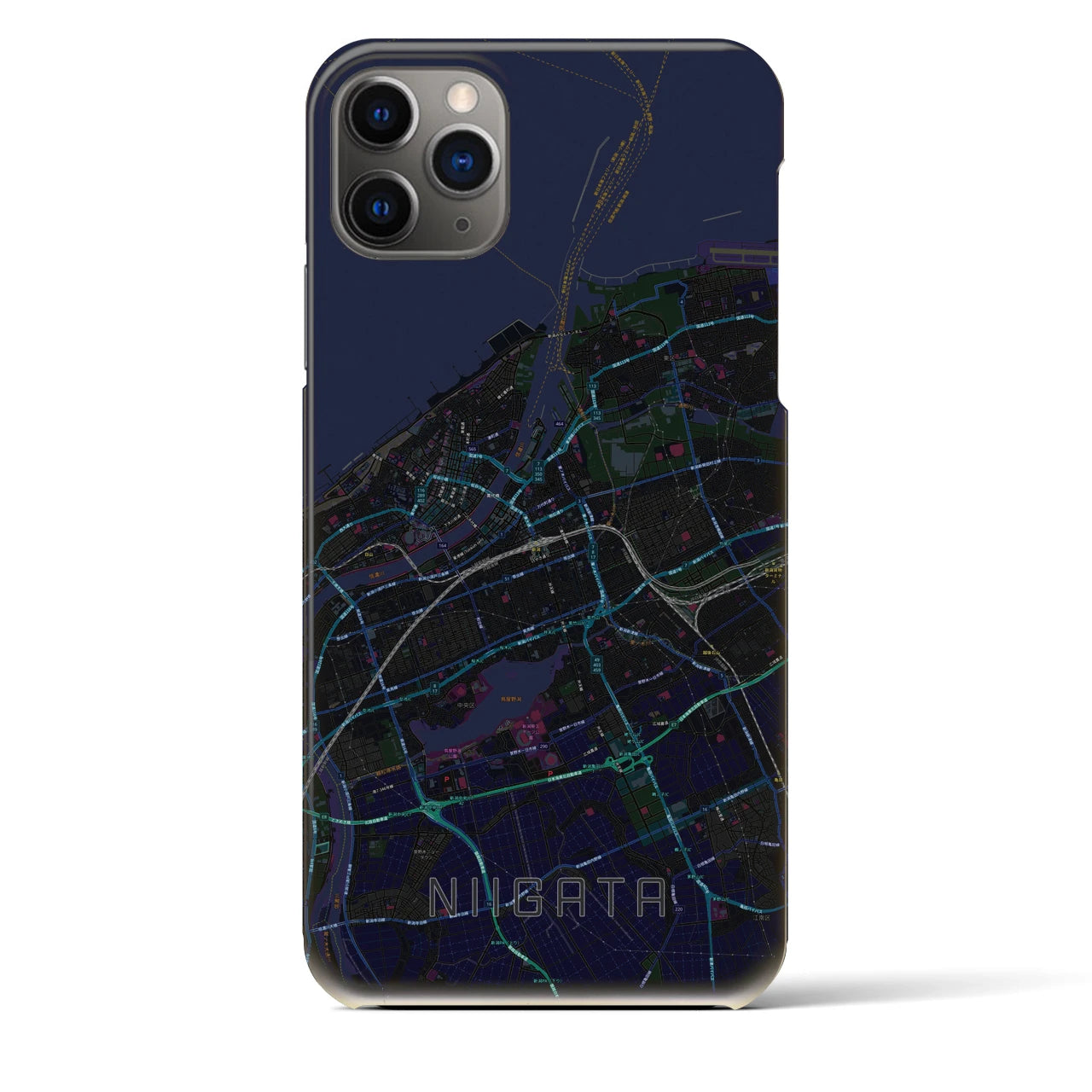 【新潟(新潟県)】地図柄iPhoneケース(バックカバータイプ)