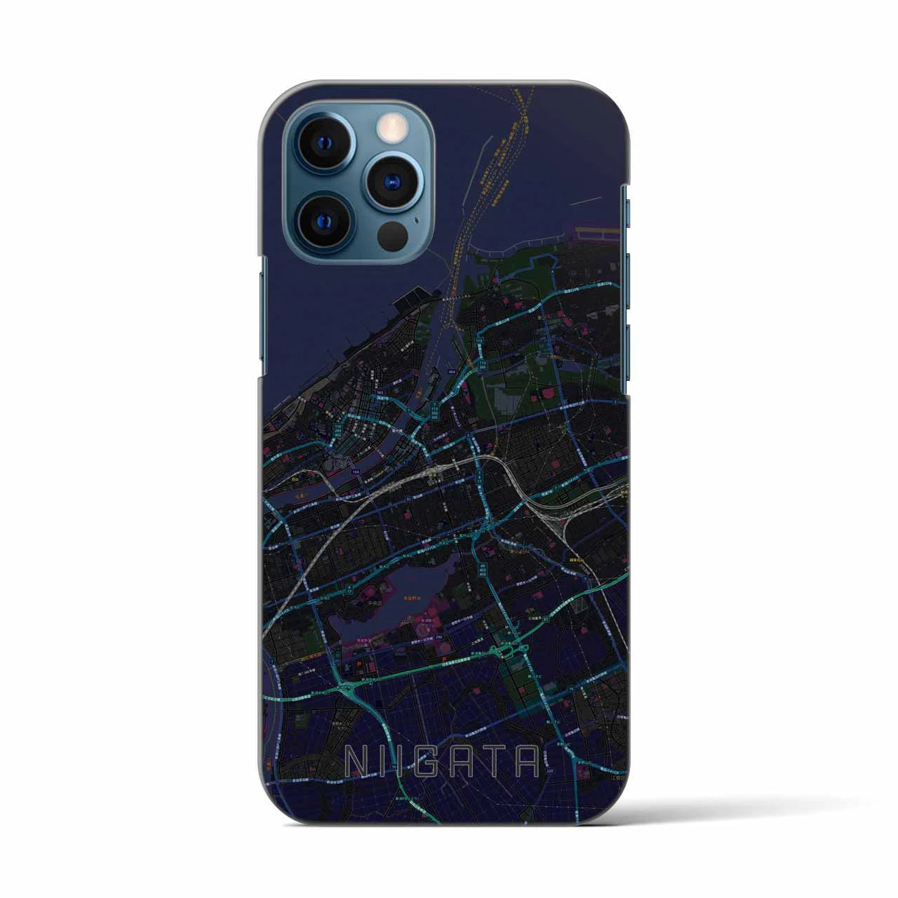 【新潟(新潟県)】地図柄iPhoneケース(バックカバータイプ)