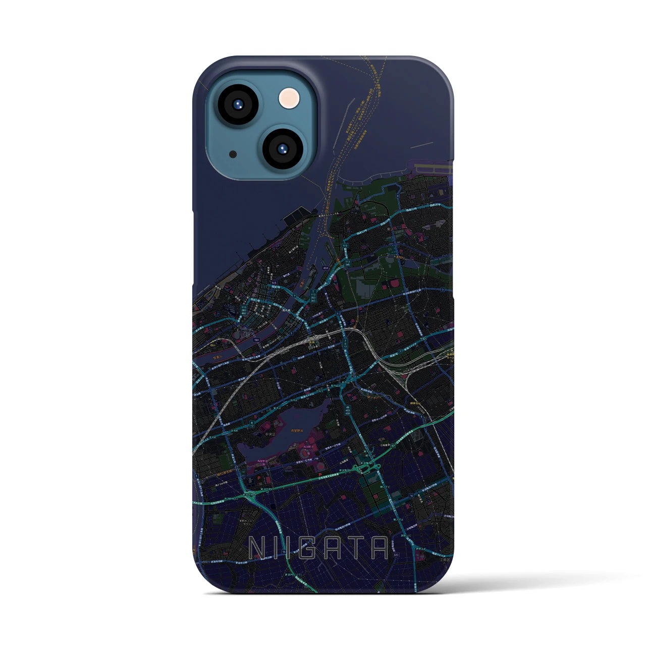 【新潟(新潟県)】地図柄iPhoneケース(バックカバータイプ)