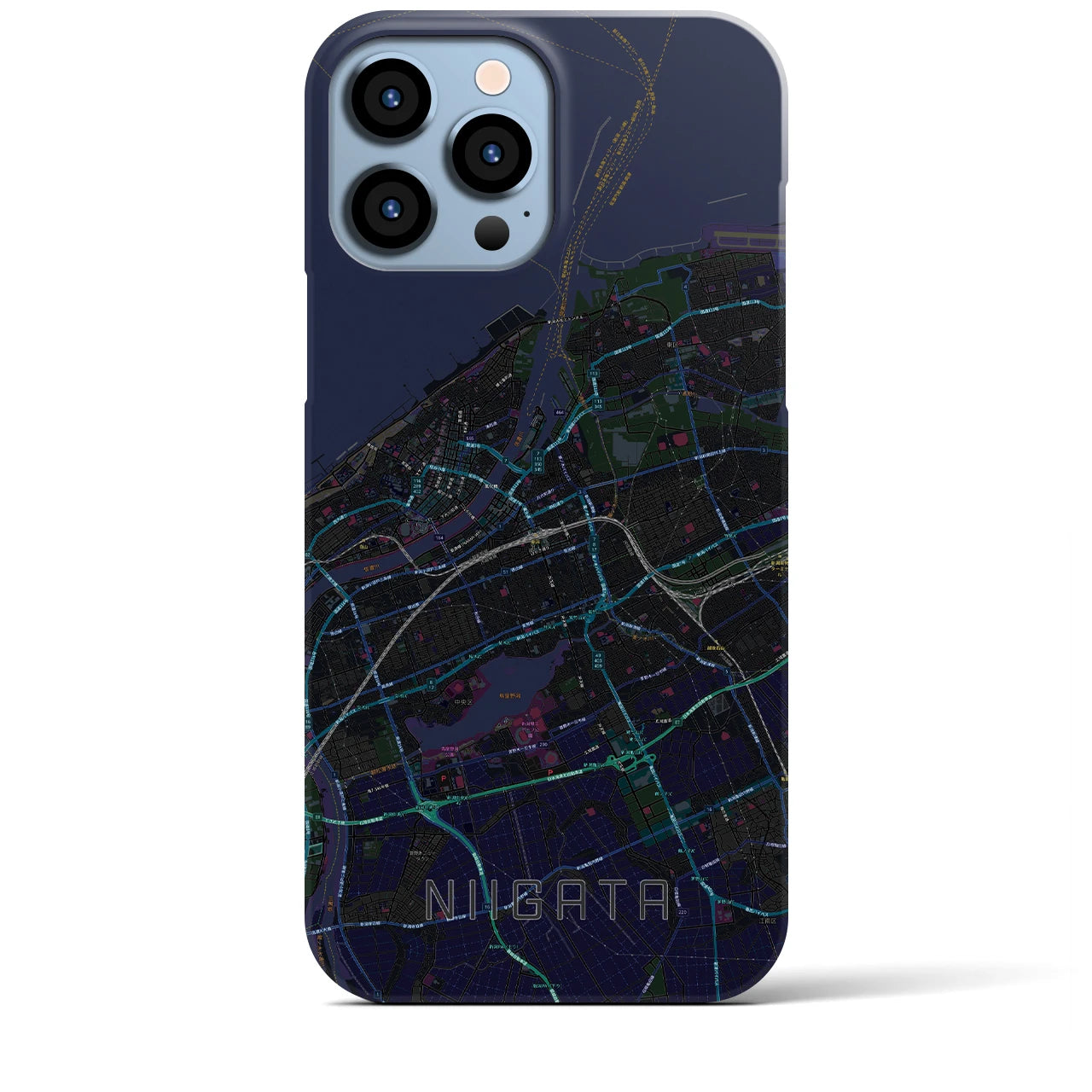 【新潟(新潟県)】地図柄iPhoneケース(バックカバータイプ)