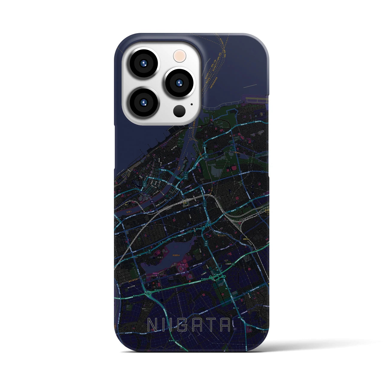 【新潟(新潟県)】地図柄iPhoneケース(バックカバータイプ)