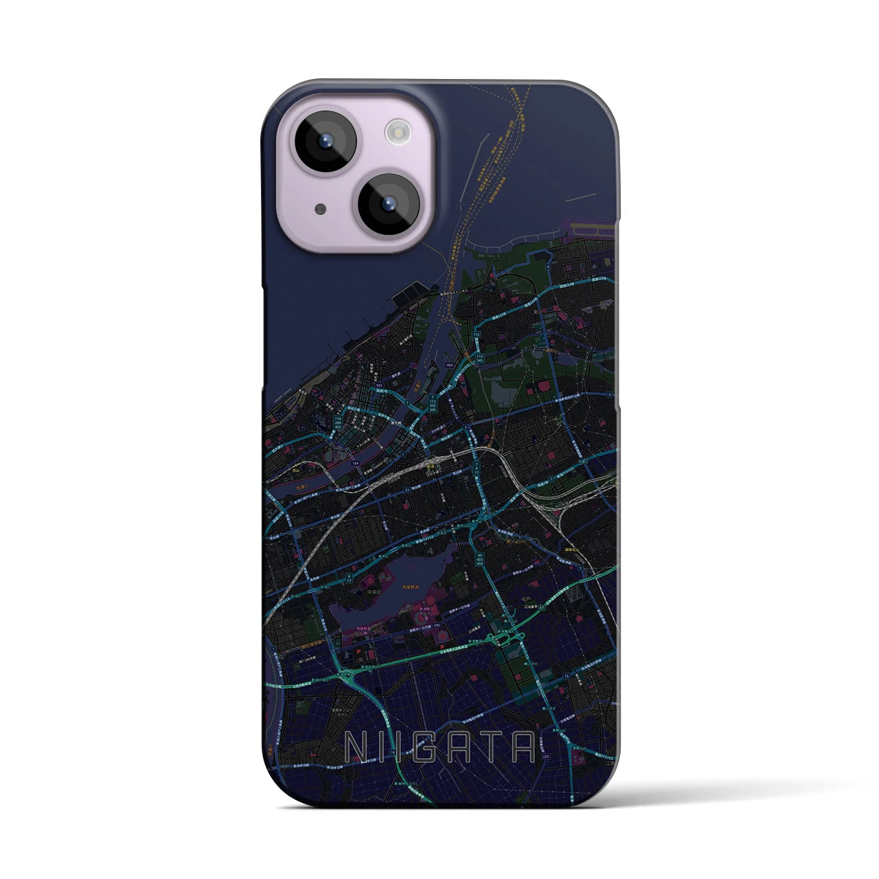 【新潟(新潟県)】地図柄iPhoneケース(バックカバータイプ)