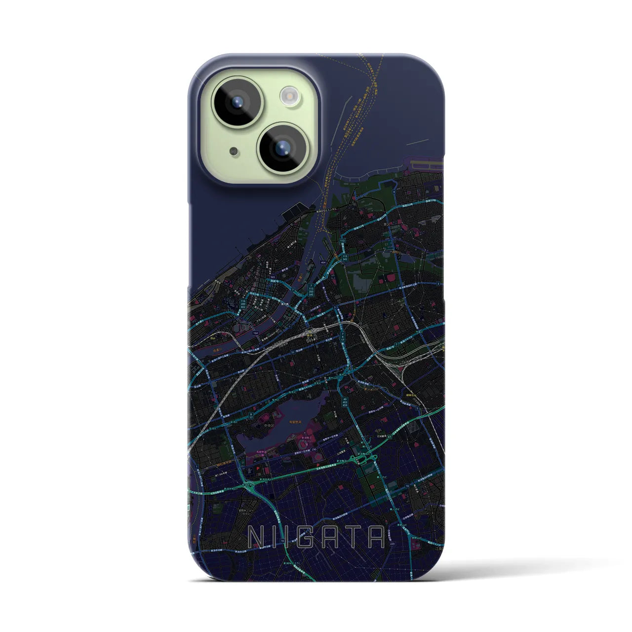 【新潟(新潟県)】地図柄iPhoneケース(バックカバータイプ)