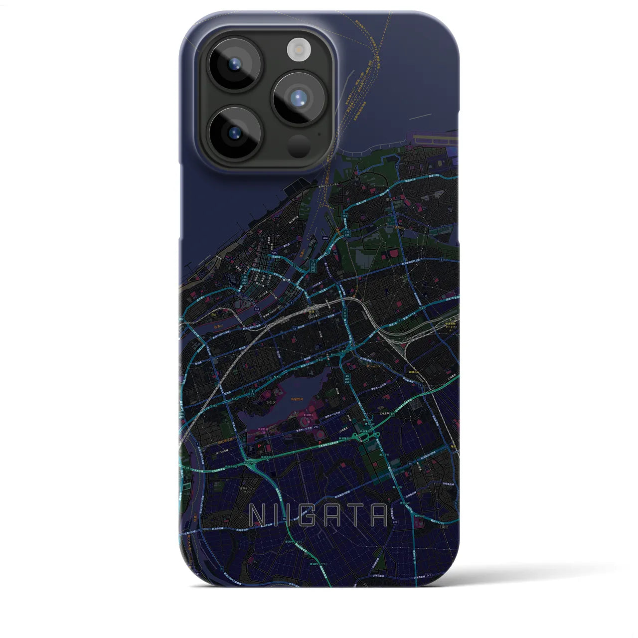 【新潟(新潟県)】地図柄iPhoneケース(バックカバータイプ)