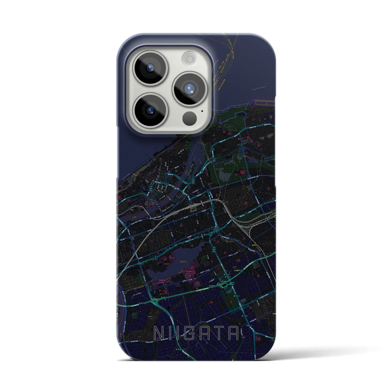 【新潟(新潟県)】地図柄iPhoneケース(バックカバータイプ)
