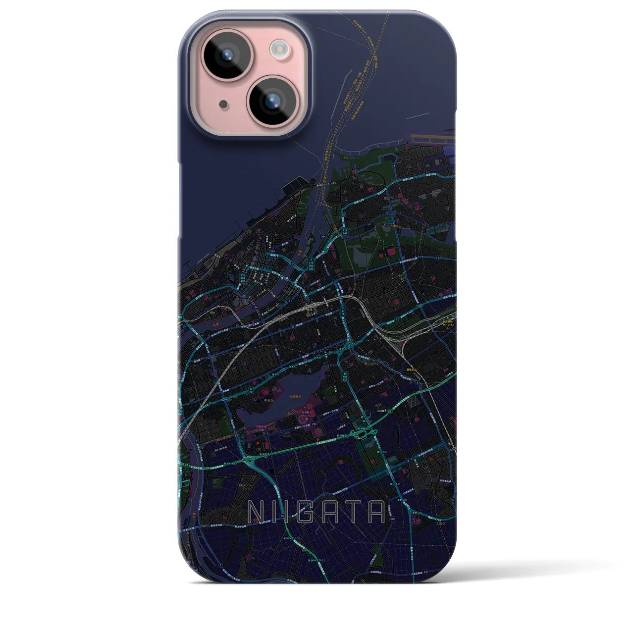 【新潟(新潟県)】地図柄iPhoneケース(バックカバータイプ)