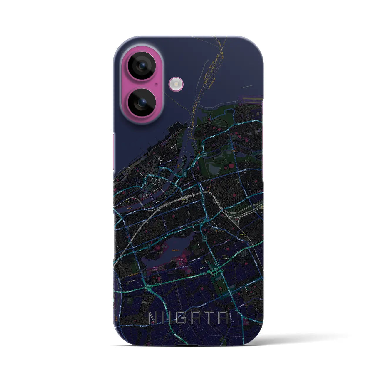 【新潟(新潟県)】地図柄iPhoneケース(バックカバータイプ)