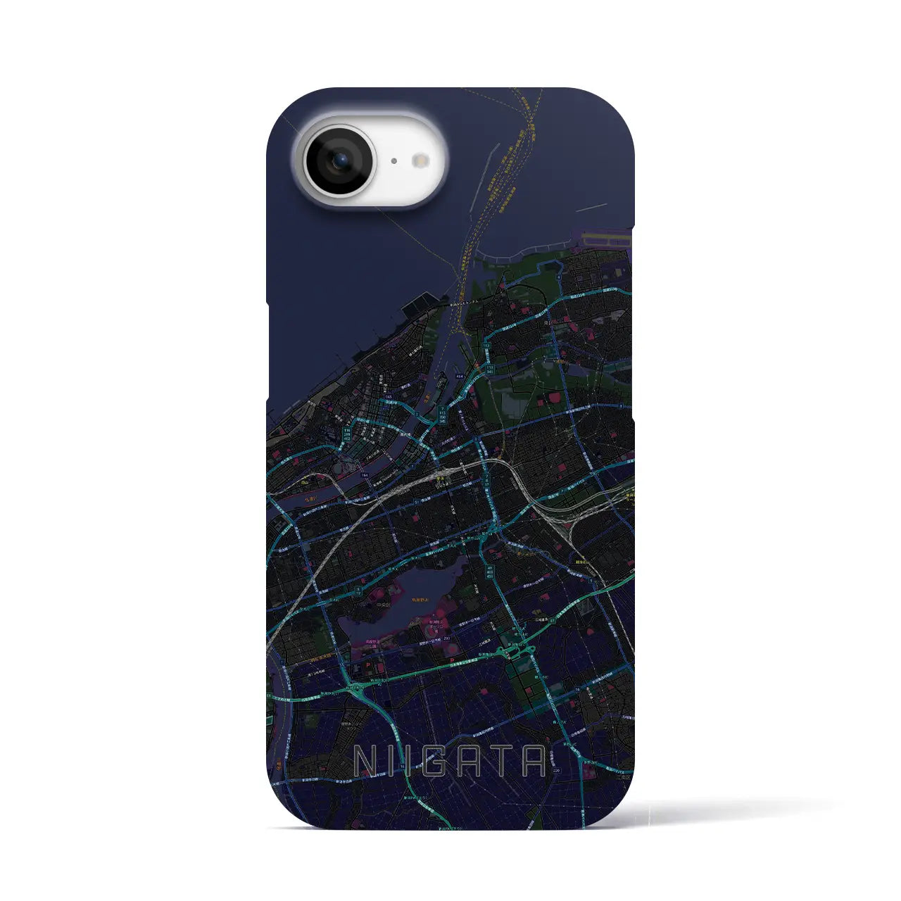 【新潟(新潟県)】地図柄iPhoneケース(バックカバータイプ)