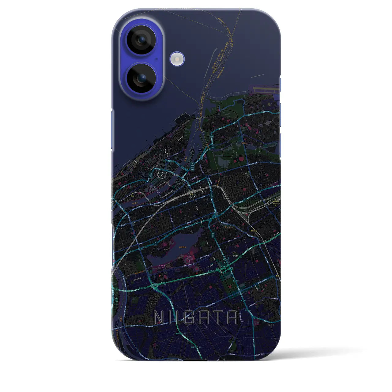 【新潟(新潟県)】地図柄iPhoneケース(バックカバータイプ)