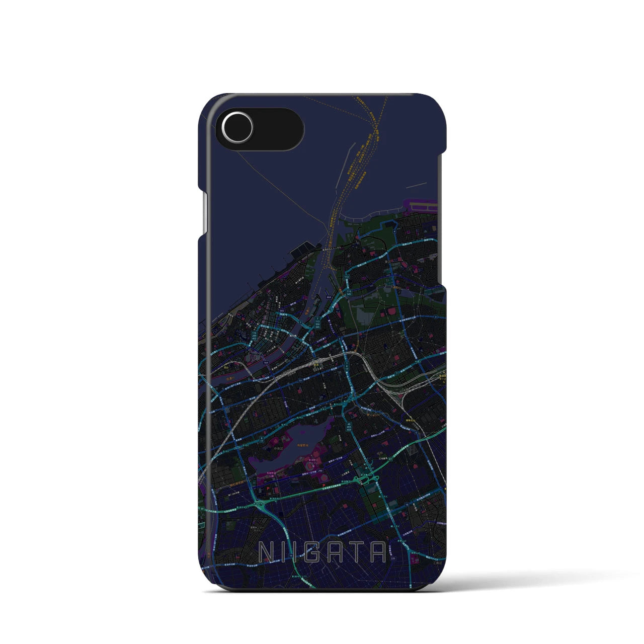 【新潟(新潟県)】地図柄iPhoneケース(バックカバータイプ)