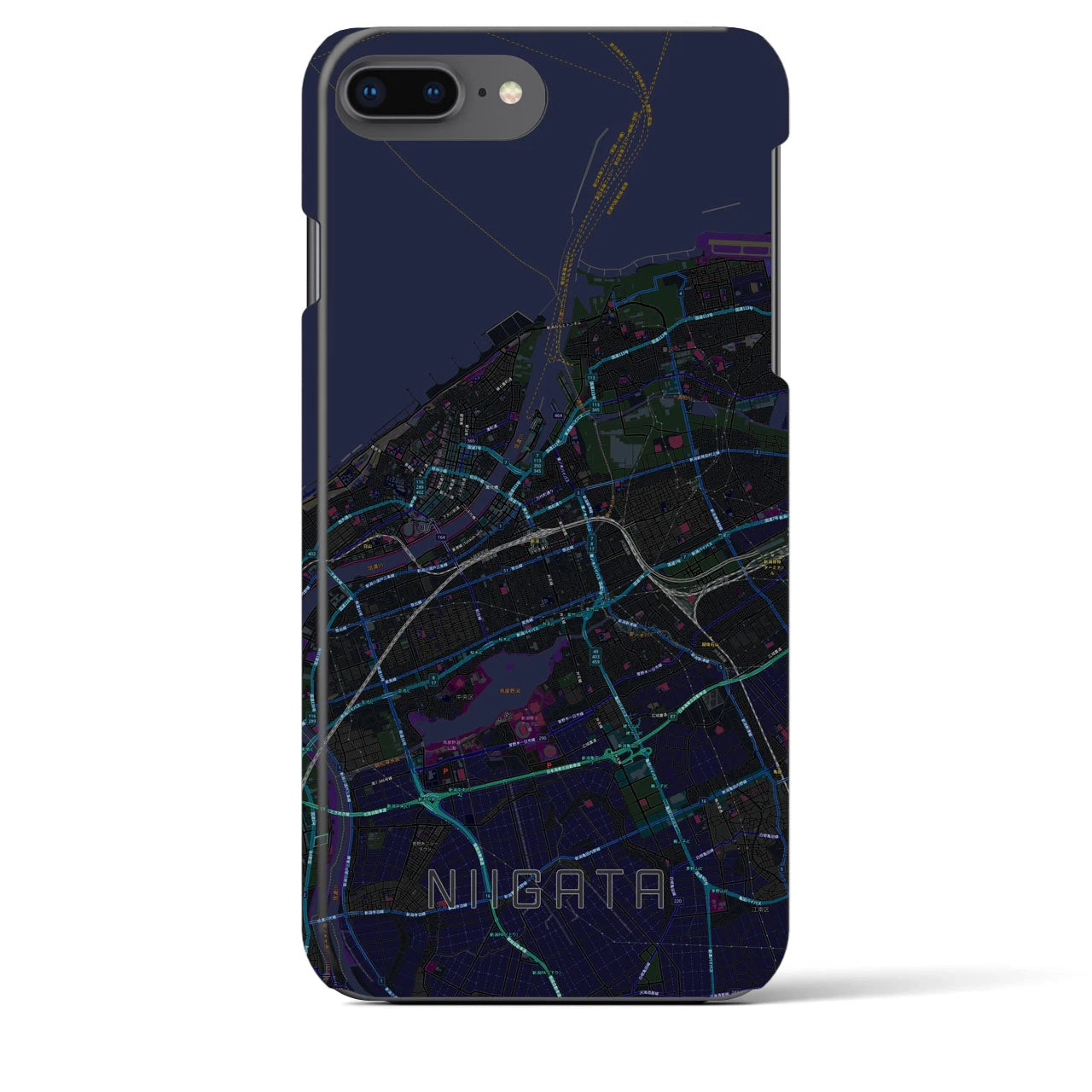 【新潟(新潟県)】地図柄iPhoneケース(バックカバータイプ)