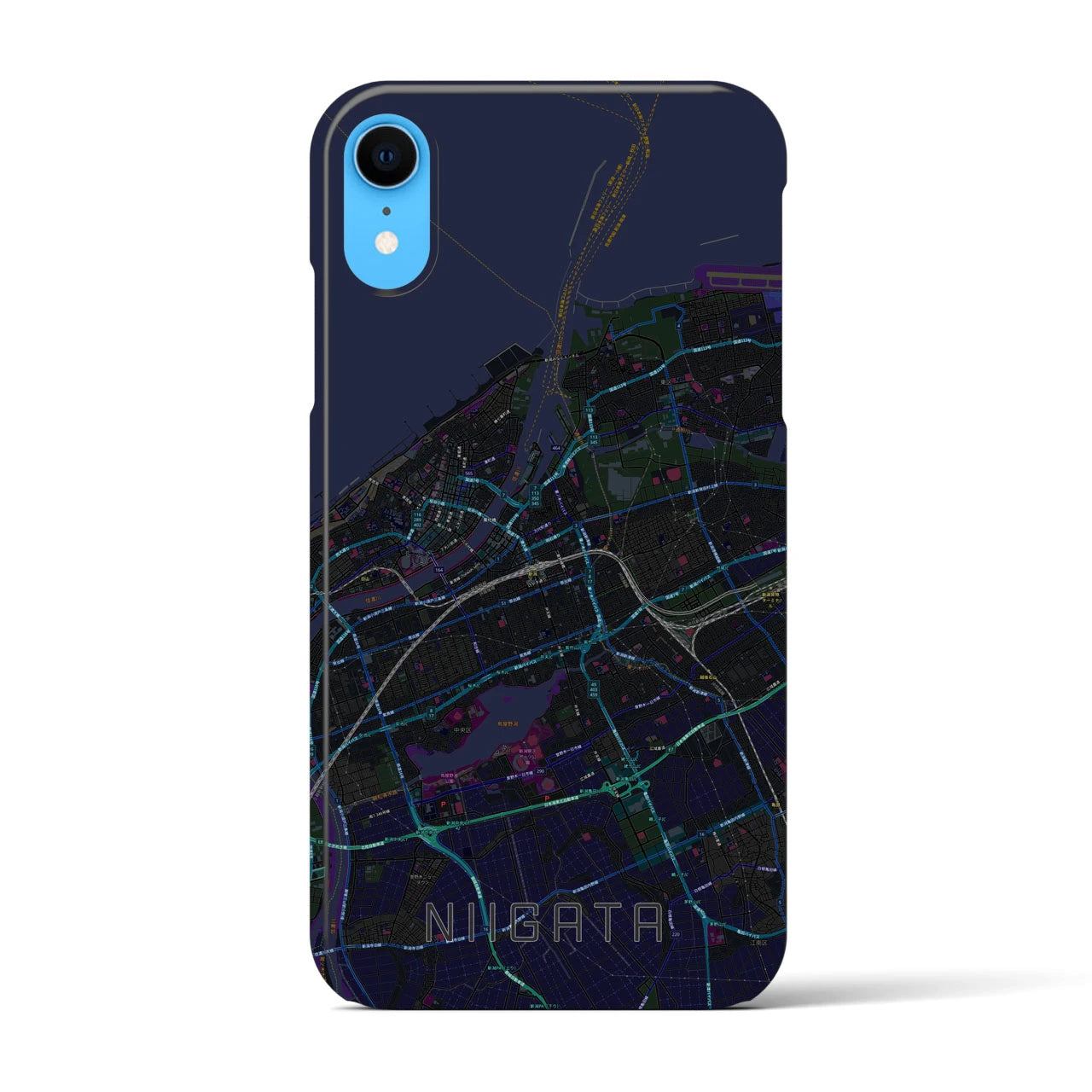 【新潟(新潟県)】地図柄iPhoneケース(バックカバータイプ)